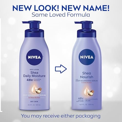NIVEA Smooth Daily Moisture Body Lotion, Shea Butter, 16.9 oz (Pack of 2) - görsel 4