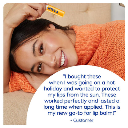 NIVEA Sun Caring Lip Balm Sticks SPF 30 Duo – Size: 0.16 Ounce (Pack of 2) / 4.8 g each – Image 9