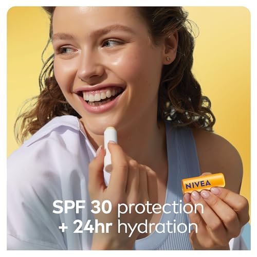 NIVEA Sun Caring Lip Balm Sticks SPF 30 Duo – Clear Finish: Goes on transparent, suitable for all skin tones and – Image 6