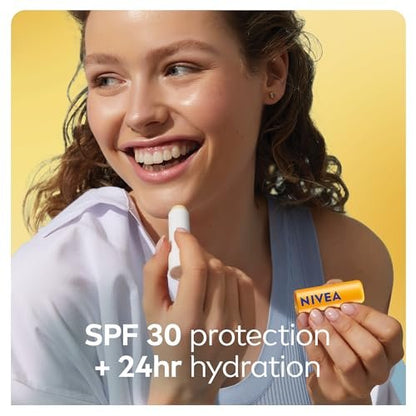 NIVEA Sun Caring Lip Balm Sticks SPF 30 Duo – Clear Finish: Goes on transparent, suitable for all skin tones and – Image 6