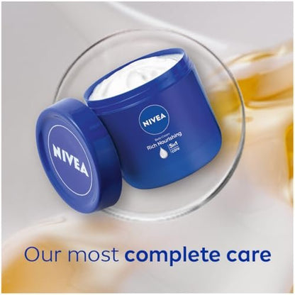 NIVEA Rich Nourishing Body Cream for Dry Skin with Almond Oil, 13.53 Fl Oz Avelisse