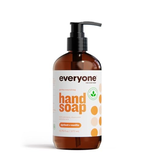 Everyone Liquid Hand Soap, 12.75 oz - Apricot & Vanilla with Essential Oils for Kitchen & Bathroom Avelisse