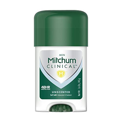 Mitchum Men Clinical Soft Solid Antiperspirant Deodorant, Unscented, 1.6 oz Avelisse