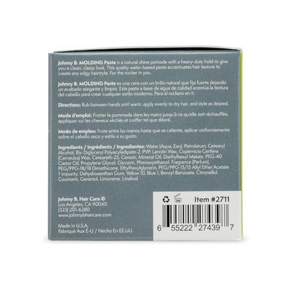 JOHNNY B. Molding Paste – Pliable Hair Clay for Flexible Hold, 3 oz Avelisse
