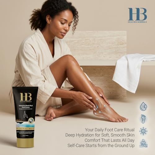 Black Mud Foot Cream Moisturizer 200ml – Intensive Hydrating Foot Care with Dead Sea Minerals for Dry Feet, Soft Skin & Comfort Repair - görsel 10