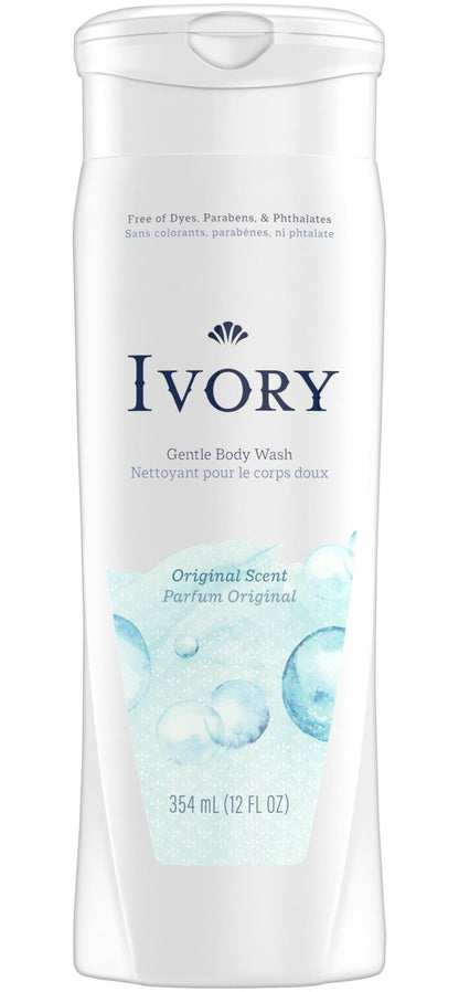 Ivory Original Body Wash 12 oz (Pack of 3) – Gentle Clean for Sensitive Skin Avelisse