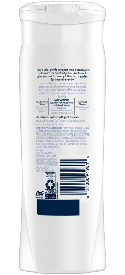 Ivory Original Body Wash 12 oz (Pack of 3) – Gentle Clean for Sensitive Skin Avelisse