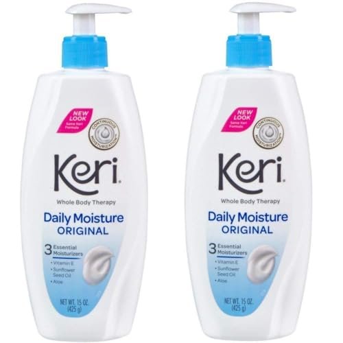 Keri Original Moisture Therapy Lotion - 15 oz (Pack of 2) - Intensive Skin Hydration for Dry Skin Avelisse