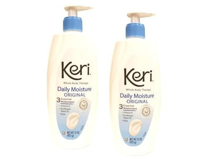 Keri Original Moisture Therapy Lotion - 15 oz (Pack of 2) - Intensive Skin Hydration for Dry Skin Avelisse