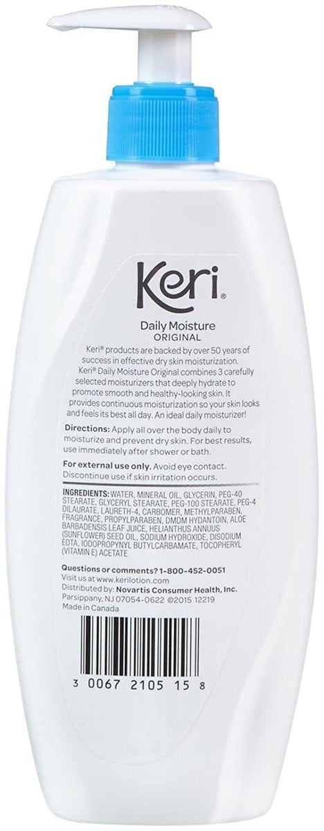 Keri Original Moisture Therapy Lotion - 15 oz (Pack of 2) - Intensive Skin Hydration for Dry Skin Avelisse