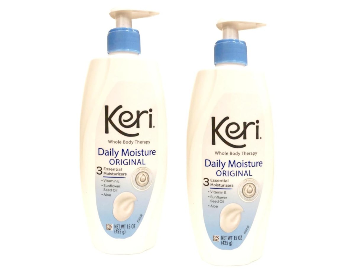 Keri Original Moisture Therapy Lotion - 15 oz (Pack of 2) - Intensive Skin Hydration for Dry Skin Avelisse