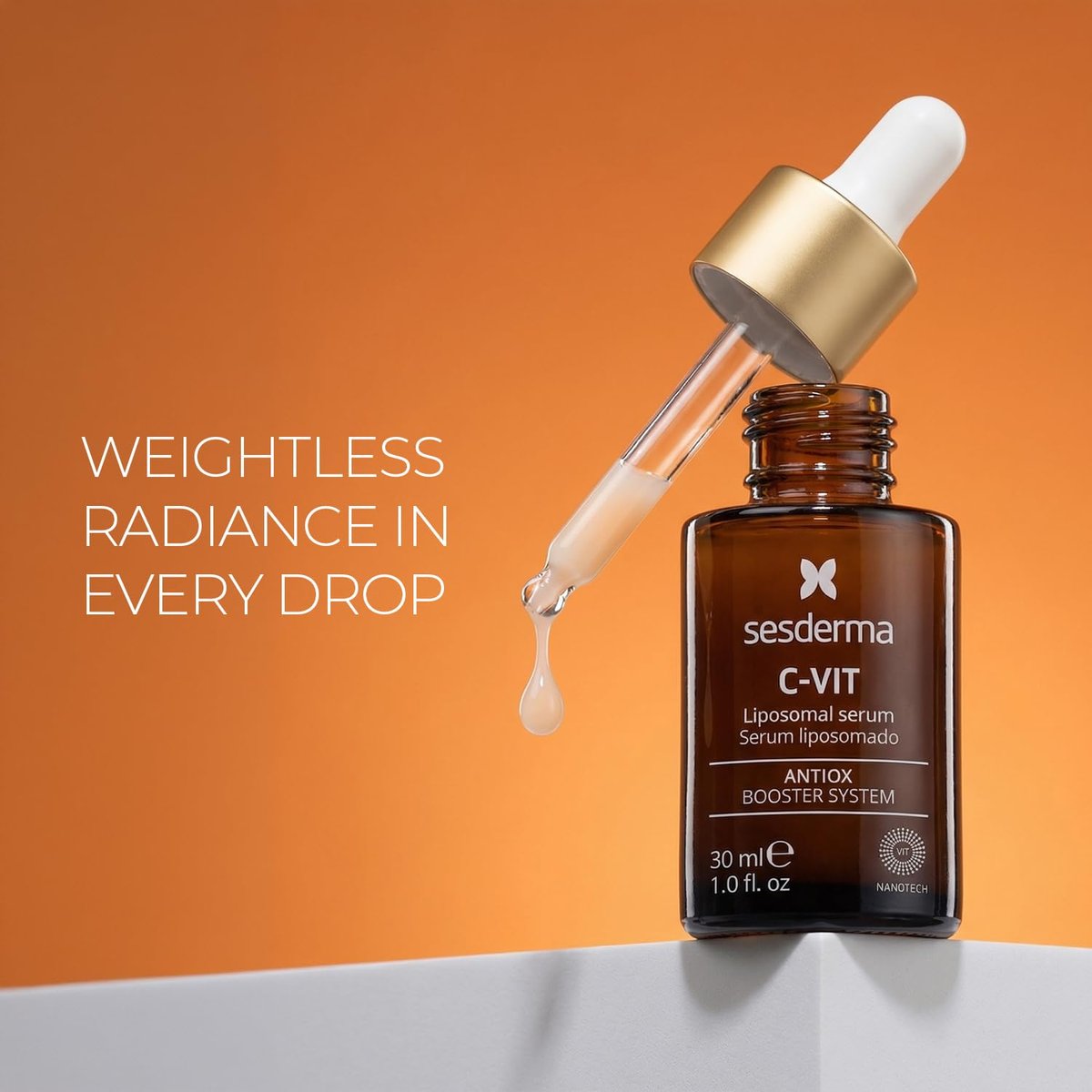 Sesderma C-VIT Radiance Serum with Vitamin C – Brightening, Hydrating Anti-Aging Serum Avelisse