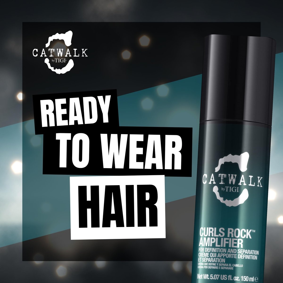 TIGI Catwalk Curls Rock Amplifier Shaping Cream 2-Pack – Curl Cream for Wavy & Curly Hair, Flexible Hold, Frizz Control, Anti-Humidity, 5.07 oz Each Avelisse