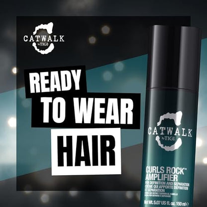 TIGI Catwalk Curls Rock Amplifier Shaping Cream 2-Pack – Curl Cream for Wavy & Curly Hair, Flexible Hold, Frizz Control, Anti-Humidity, 5.07 oz Each Avelisse