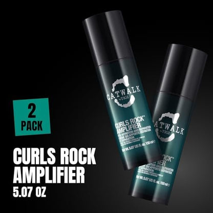 TIGI Catwalk Curls Rock Amplifier Shaping Cream 2-Pack – Curl Cream for Wavy & Curly Hair, Flexible Hold, Frizz Control, Anti-Humidity, 5.07 oz Each Avelisse