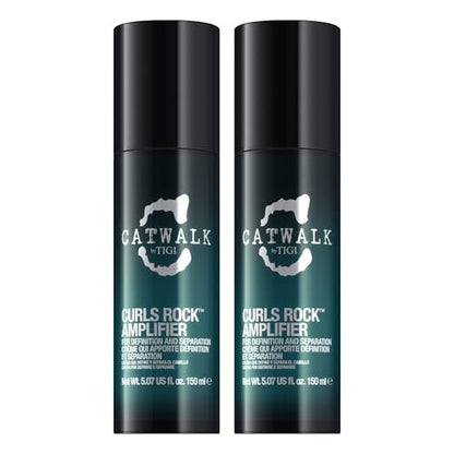 TIGI Catwalk Curls Rock Amplifier Shaping Cream 2-Pack – Curl Cream for Wavy & Curly Hair, Flexible Hold, Frizz Control, Anti-Humidity, 5.07 oz Each Avelisse