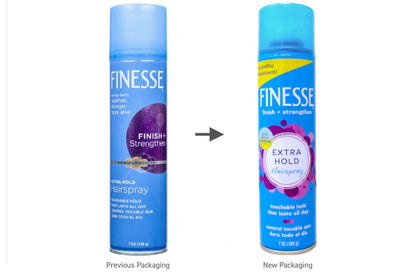Finesse Extra Hold Hairspray with Active Proteins - Touchable All-Day Control, Humidity Resistant, 7 oz (Pack of 2) Avelisse
