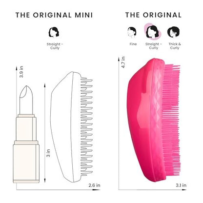 Tangle Teezer Original Detangling Brush - Pink Fizz | For Dry & Wet Hair, All Regular Hair Types Avelisse