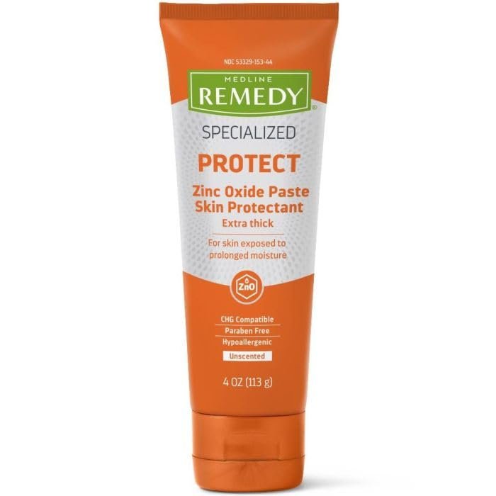 Medline Remedy Specialized Protect Zinc Oxide Paste Skin Protectant - 4 oz Tube (Pack of 2) Avelisse