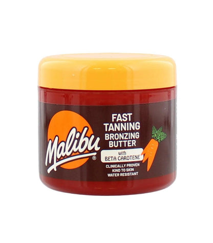 Malibu Sun Fast Tanning Gel - Deep Tan Accelerator with Carrot, Beta Carotene & Vitamin E, Tropical Coconut, Water-Resistant, 10.1 Fl Oz Avelisse
