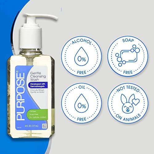 Purpose Gentle Cleansing Wash for All Skin Types, 6 fl oz (Pack of 2) – Mild Face & Body Cleanser Removes Dirt, Oil & Makeup Without Over-Drying - görsel 9