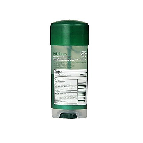 Mitchum Advanced Control Unscented Gel Antiperspirant & Deodorant, 3.4 oz (Pack of 5) Avelisse