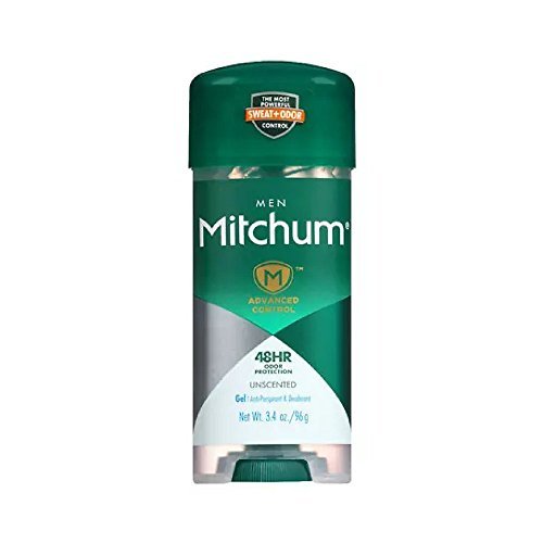 Mitchum Advanced Control Unscented Gel Antiperspirant & Deodorant, 3.4 oz (Pack of 5) Avelisse