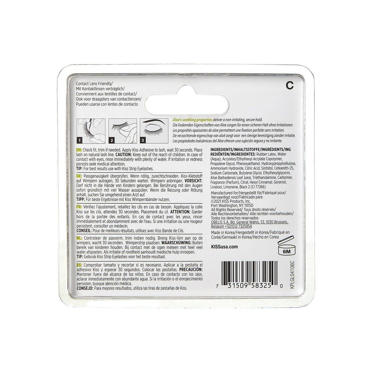 Kiss Strip Lash Adhesive Black – Long-Lasting Eyelash Glue for Secure Hold - görsel 5