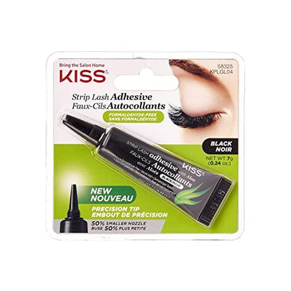 Kiss Strip Lash Adhesive Black – Long-Lasting Eyelash Glue for Secure Hold