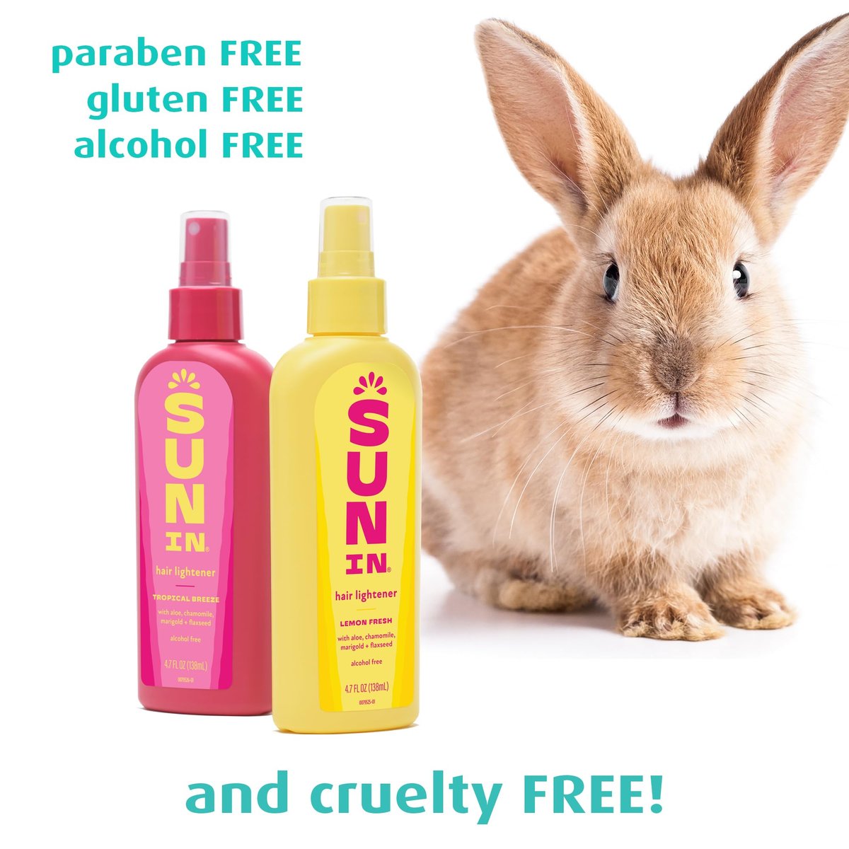 Sun In Hair Lightener Tropical Breeze - Alcohol-Free with Aloe, Chamomile & Flaxseed (4.7 fl oz, Pack of 2) Avelisse