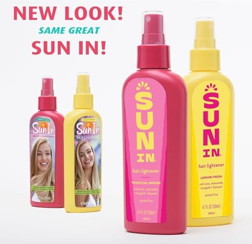 Sun In Hair Lightener Tropical Breeze - Alcohol-Free with Aloe, Chamomile & Flaxseed (4.7 fl oz, Pack of 2) Avelisse