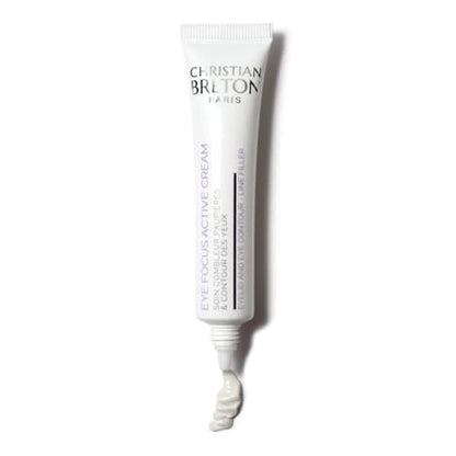 Christian Breton Eye Focus Active Cream - Deeply Hydrating Under Eye Cream with Squalane & Vitamin E - Ophthalmologist Tested, Made in France - 10 ml / 0.34 oz