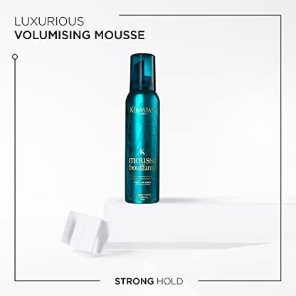 Kerastase Mousse Bouffante Luxurious Volumising Strong Hold Mousse - 150 ml | Volumizing Hair Mousse for Fine Hair Avelisse