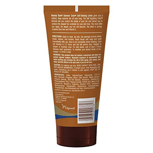 Banana Boat Summer Color Self-Tanning Lotion, Deep Dark Color for All Skin Tones, 6 oz - görsel 3