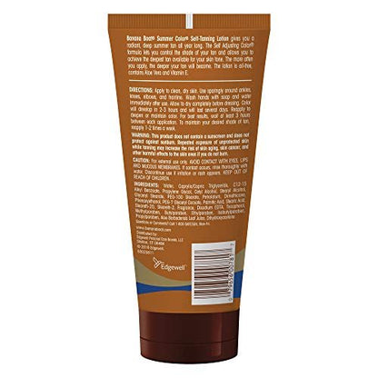Banana Boat Summer Color Self-Tanning Lotion, Deep Dark Color for All Skin Tones, 6 oz