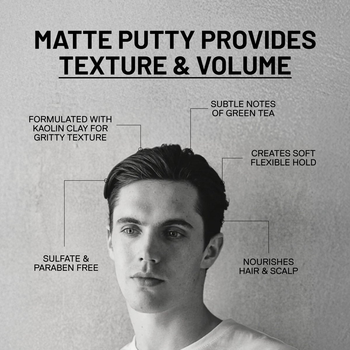 Fatboy Hair Perfect Putty - Medium Hold Styling Clay for Volume & Texture, Matte Finish, 2.6 oz - görsel 5