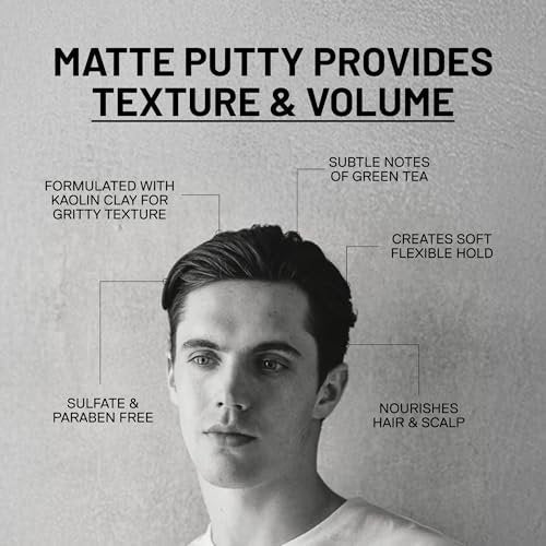 Fatboy Hair Perfect Putty - Medium Hold Styling Clay for Volume & Texture, Matte Finish, 2.6 oz - görsel 6
