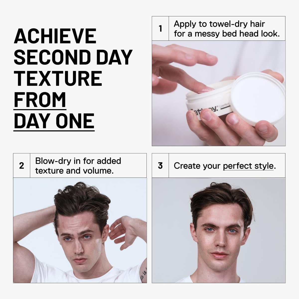 Fatboy Hair Perfect Putty - Medium Hold Styling Clay for Volume & Texture, Matte Finish, 2.6 oz - görsel 9