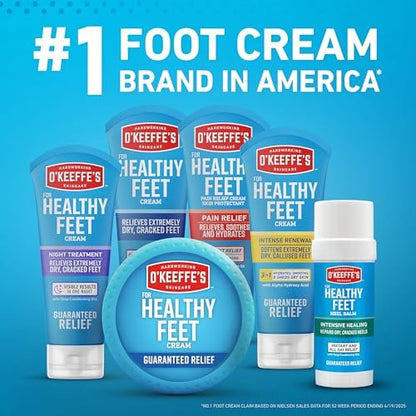 O'Keeffe's for Healthy Feet Foot Cream - 6.4 oz Jar (2 Pack) - Guaranteed Relief for Extremely Cracked, Dry Feet Avelisse