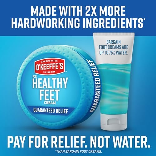 O'Keeffe's for Healthy Feet Foot Cream - 3.2 oz Jar (2 Pack) - Guaranteed Relief for Extremely Cracked, Dry Feet - görsel 10