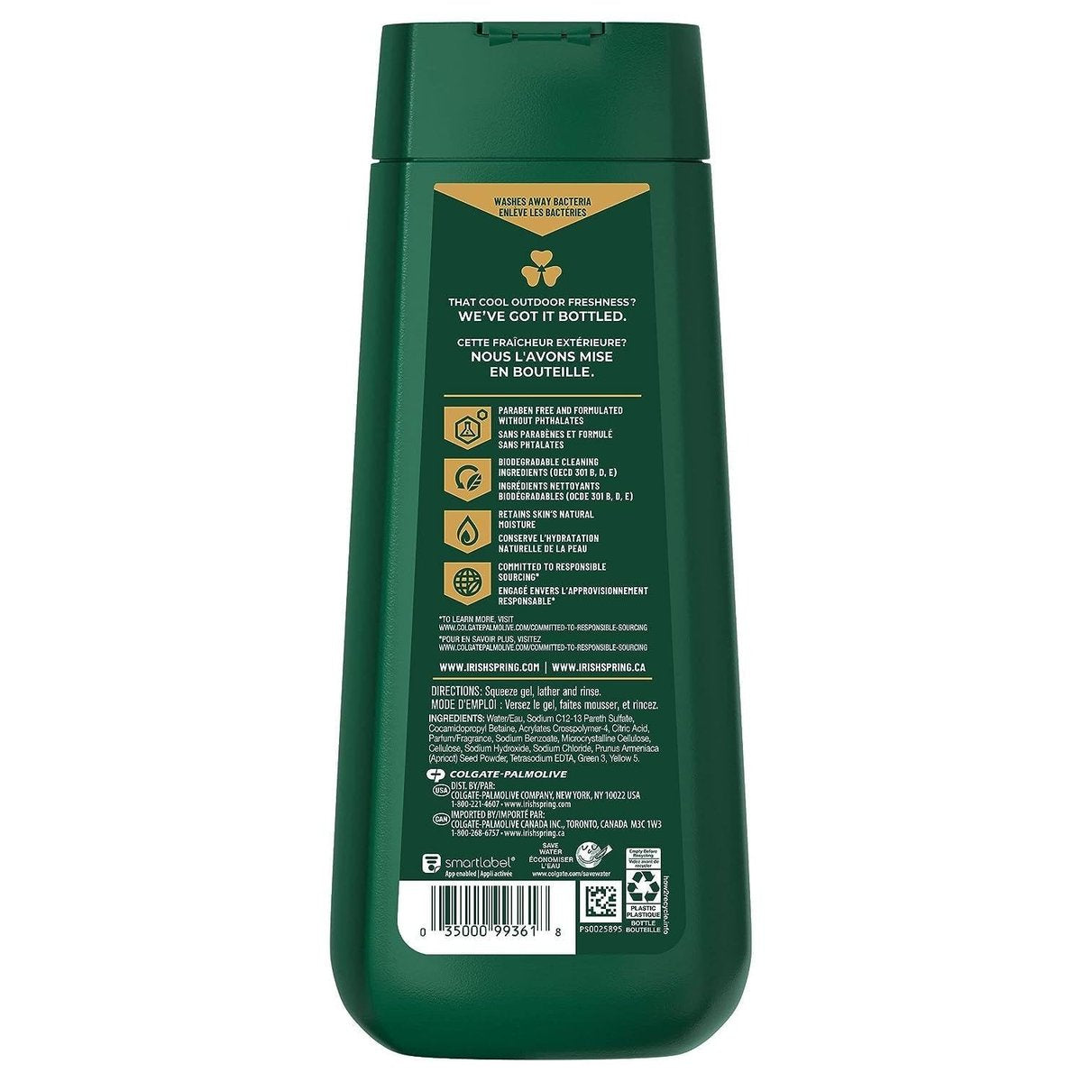 Irish Spring Active Scrub Body Wash & Face Exfoliating Gel, 18 Fl Oz (Pack of 2) Avelisse