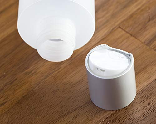 JUVITUS (2 Pack) 8 oz Clear Natural Refillable Plastic Squeeze Empty Bottle Containers with Silver Disc Cap - görsel 16