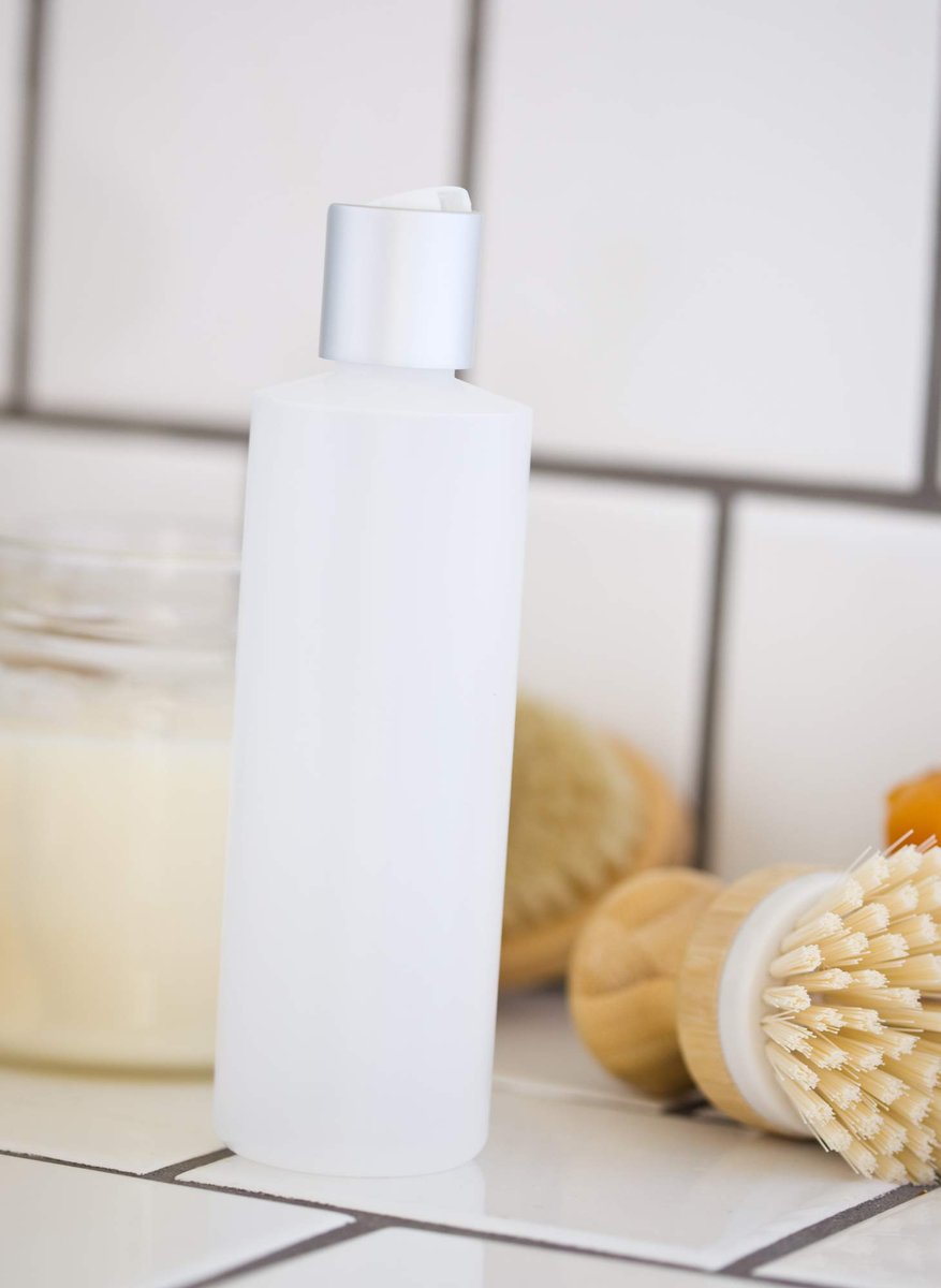 JUVITUS (2 Pack) 8 oz Clear Natural Refillable Plastic Squeeze Empty Bottle Containers with Silver Disc Cap - görsel 13
