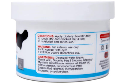 Udderly Smooth Foot Cream with Shea Butter - 8 oz Intensive Moisturizer for Dry, Cracked Feet