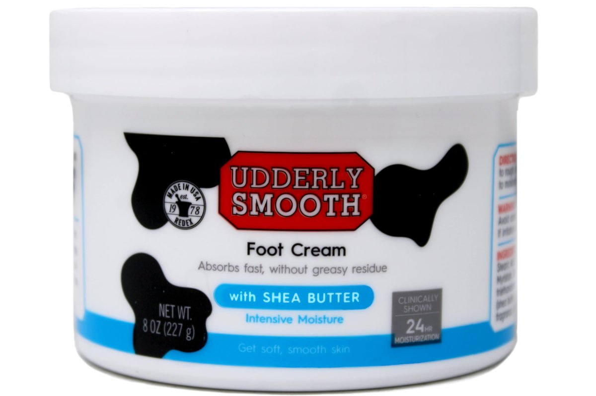 Udderly Smooth Foot Cream with Shea Butter - 8 oz Intensive Moisturizer for Dry, Cracked Feet - görsel 1