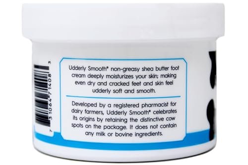 Udderly Smooth Foot Cream with Shea Butter - 8 oz Intensive Moisturizer for Dry, Cracked Feet - görsel 6
