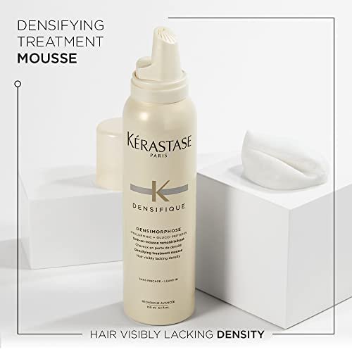 Kérastase Densifique Mousse - Leave-In Thickening Mousse for Fine, Thinning Hair with Hyaluronic Acid - Adds Volume, Body & Shine - 5 Fl Oz Avelisse
