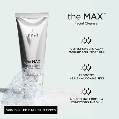 IMAGE Skincare the MAX Facial Cleanser – Silky Face Wash with Peptides for Youthful Looking Skin, 4 fl oz Avelisse