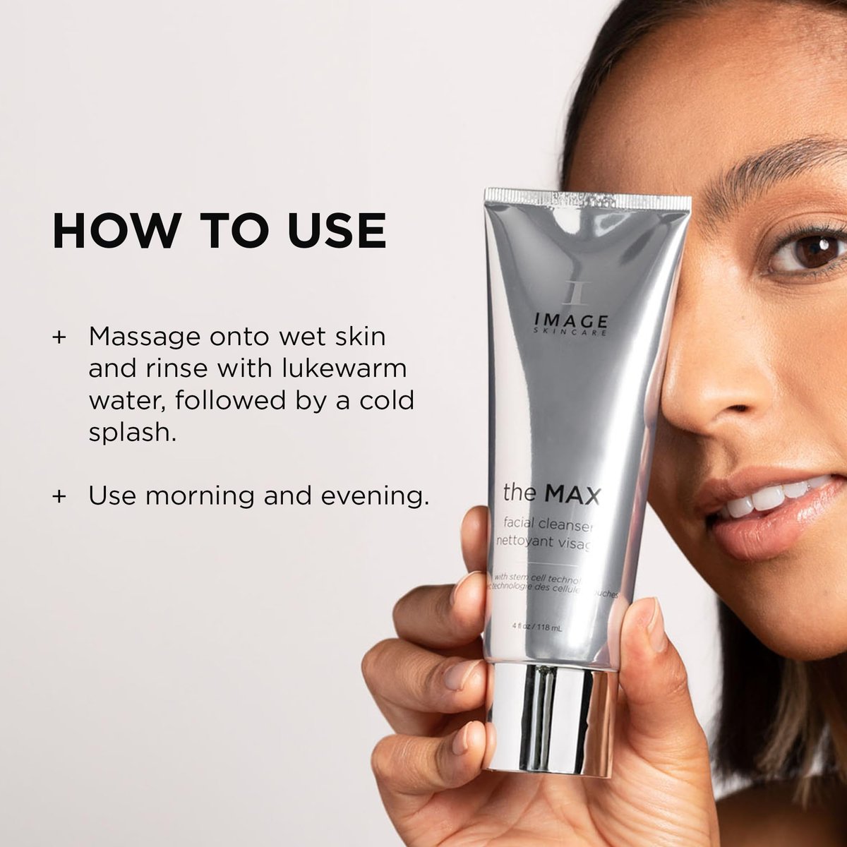 IMAGE Skincare the MAX Facial Cleanser – Silky Face Wash with Peptides for Youthful Looking Skin, 4 fl oz Avelisse