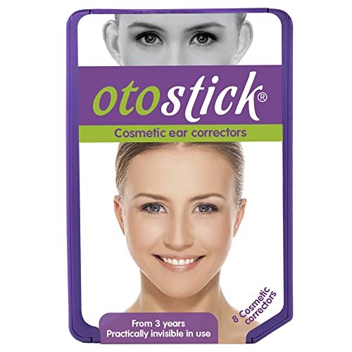 Otostick Cosmetic Discreet Protruding Ear Corrector – 8 Count, Clear, Transparent, Non-Surgical Ear Pinning for Ages 3+ Avelisse